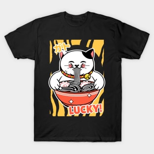 lucky cat ramen T-Shirt